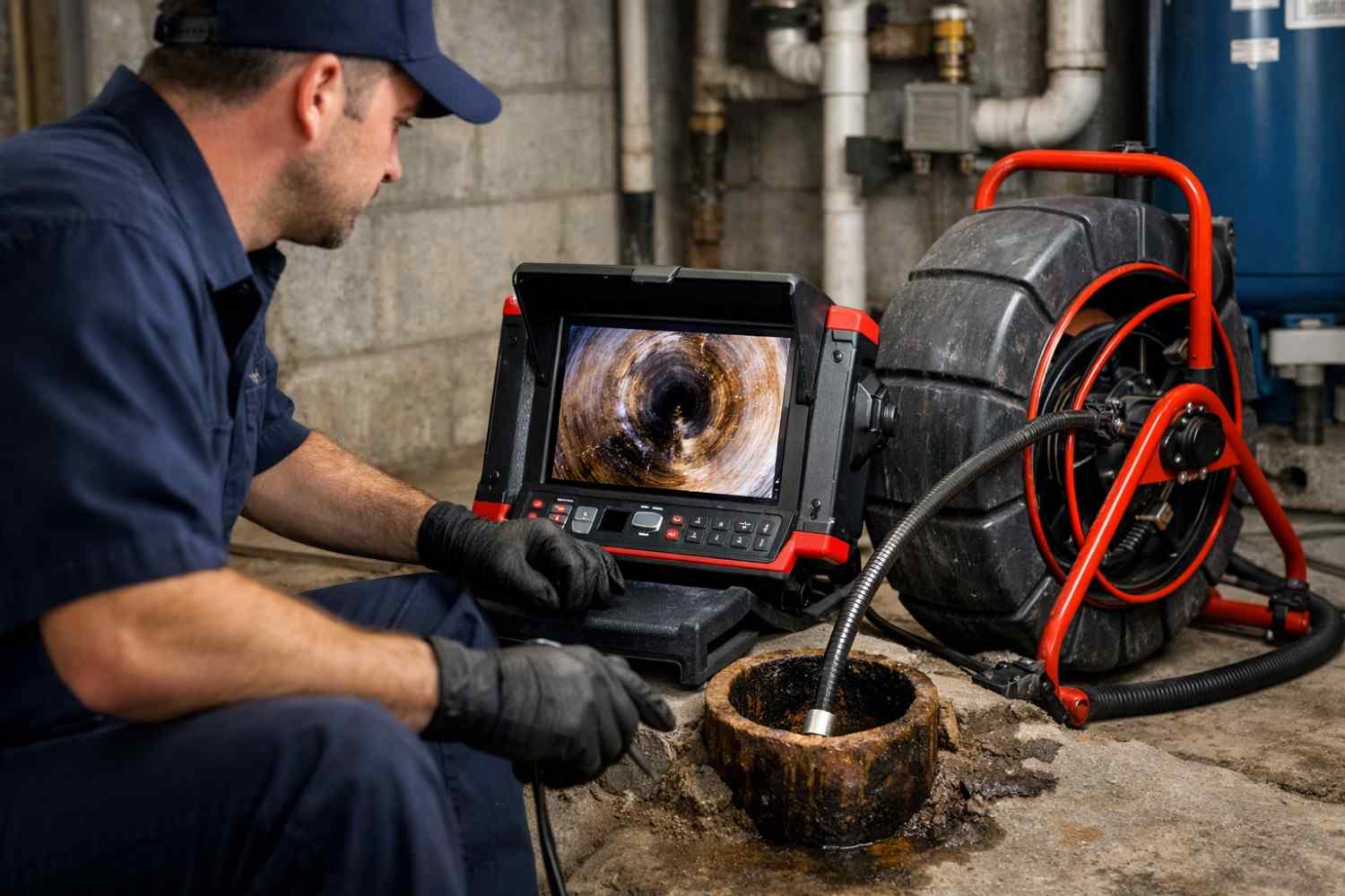 Video Pipe Inspection in West Chester, PA. Signature HVAC